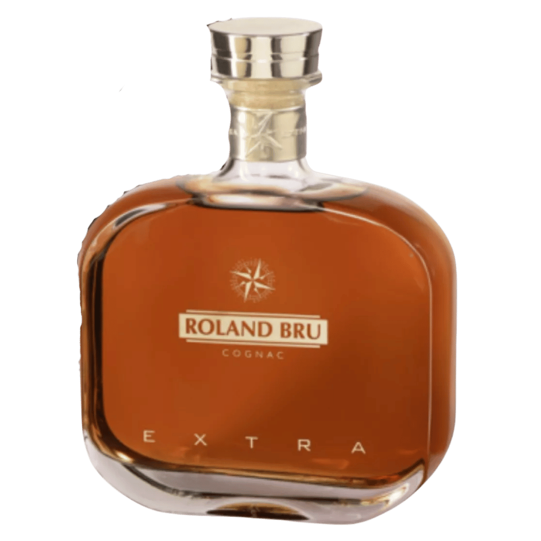 Cognac Deau Roland Bru Extra 0.7L 40% + 2 pahare
