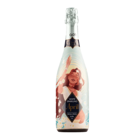 April Cava White Sparkling 0.75L 0.0% SGR