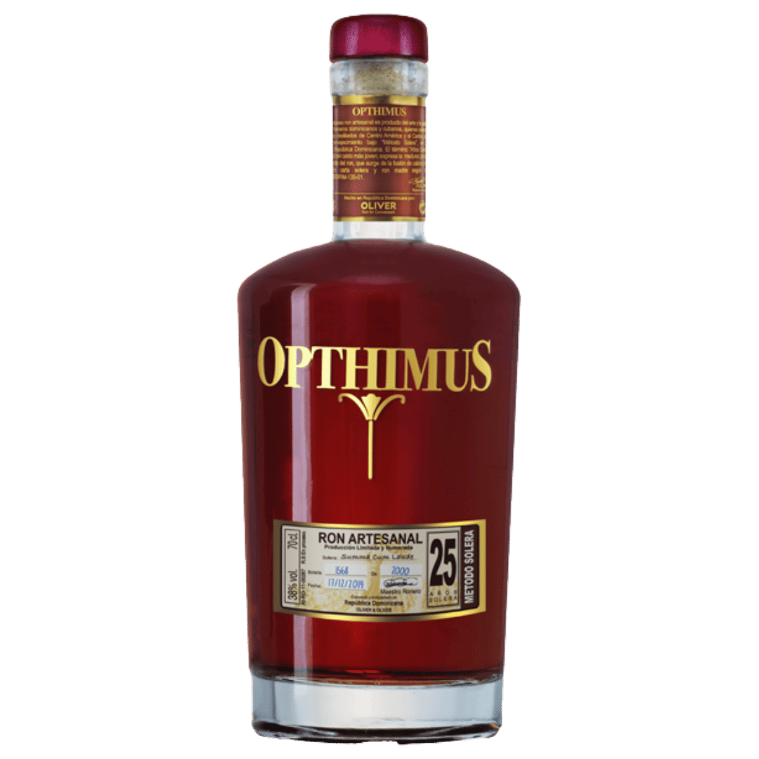 Rom Opthimus 25 Ani, rom maturat 25 de ani din Dominicană, în sticla de 0,7L