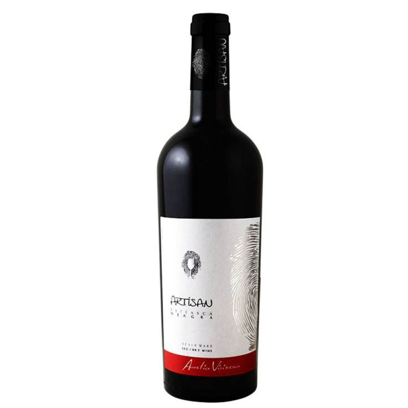 Aurelia Vișinescu Artisan Fetească Neagră, vin roșu sec din Dealu Mare cu arome de fructe negre și condimente naturale