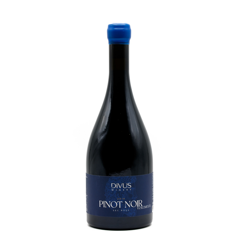 Domeniile Vorniceni Divus Pinot Noir volumul 2, vin roșu sec de Moldova cu arome delicate de cireșe și finețe, ideal pentru preparate rafinate
