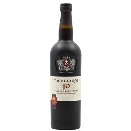Taylor's 10Y Old Tawny port cu note de nucă și caramel, ideal pentru deserturi și aperitive rafinate