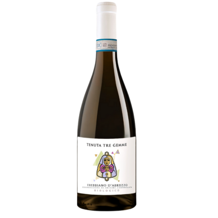 Italia Tenuta Tre Gemme Trebbiano d'Abruzzo, vin alb sec din Abruzzo cu note florale și fructe albe, perfect pentru pește și fructe de mare