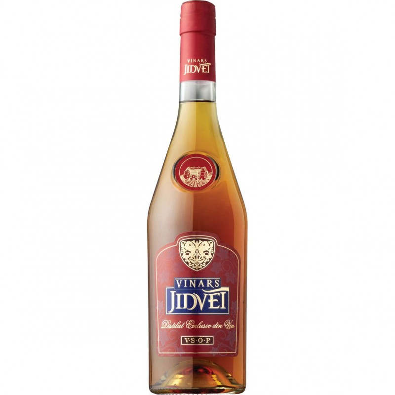 Vinars Jidvei VSOP, distilat de Fetească Regală și Riesling, maturat în stejar, în sticlă de 0,7L.