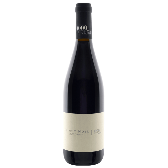 1000 de Chipuri Pinot Noir 2023, vin roșu sec cu note de cireșe, zmeură și condimente, din regiunea Dealu Mare