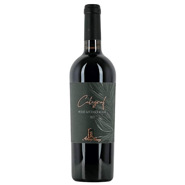 Artisan Winery Caligraf Rosu 2021, vin roșu sec cu arome de fructe negre și condimente.
