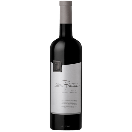 Argentina Mauricio Gran Lorca Poetico Blend, vin roșu de colecție cu note de fructe negre, vanilie și ciocolată, ideal pentru preparate din carne și brânzeturi mature