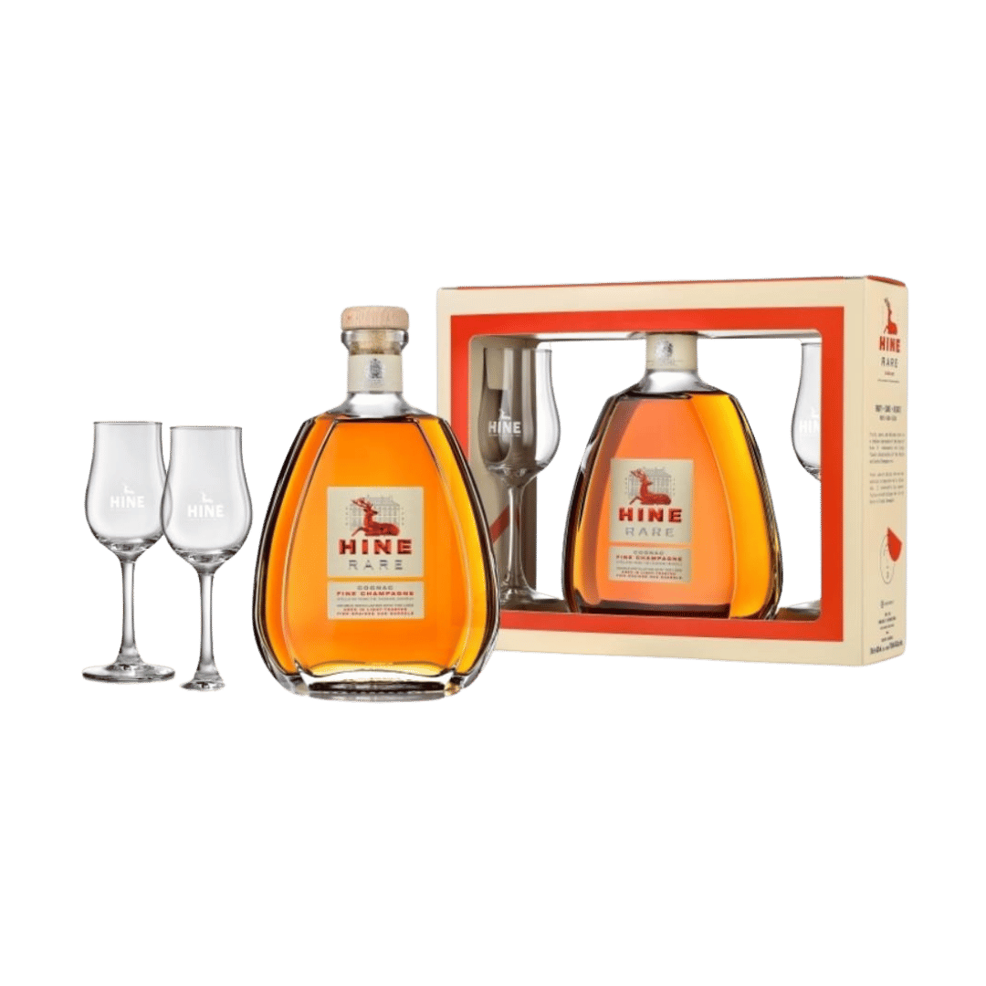 Cognac H by Hine VSOP 0.7L 40% SGR + 2 Pahare