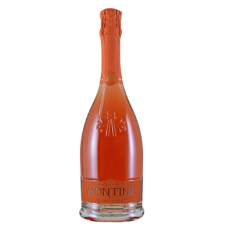 Montina Franciacorta Rosé Extra Brut sticla vin spumant rosé din Italia cu arome de fructe roșii