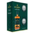 Vincon Vinars Miorița VSOP, set cadou cu 2 pahare, distilat românesc maturat în butoaie de stejar