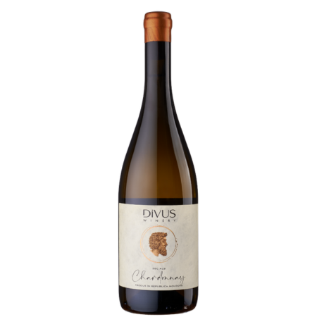 Domeniile Vorniceni Divus Chardonnay sticla vin alb sec din Republica Moldova cu arome de mere si pere