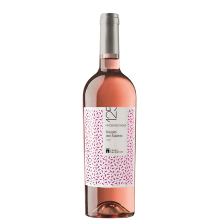 Feudi Salentini 125 Rosato Salento sticla vin rosé italian din soiul Negroamaro, regiunea Salento