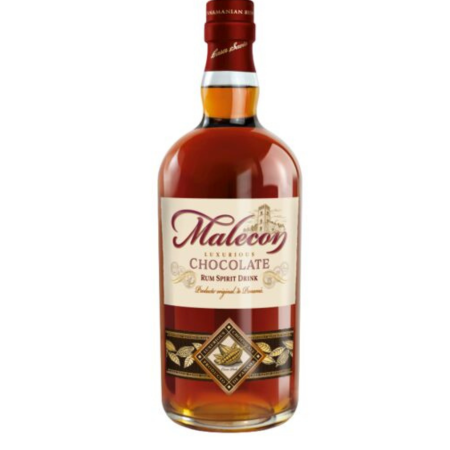 Malecon Chocolate rom panamezan cu arome de ciocolată neagră, caramel și vanilie, în sticlă de 0.7L