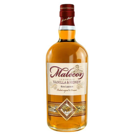 Rom Malecon Vanilla Honey din Panama, maturat 6 ani, cu arome de vanilie, miere și caramel, 35%