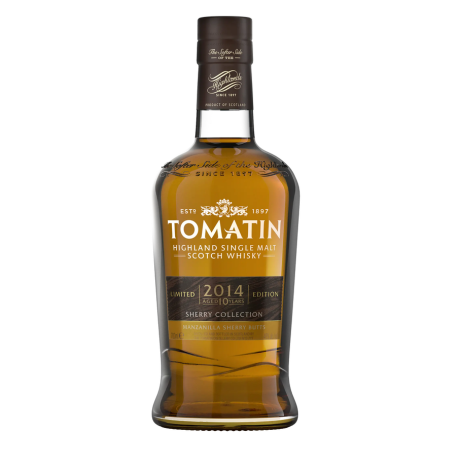 Tomatin Sherry Manzanilla single malt scotian 10 ani, maturat in butoaie de Manzanilla, 46%, 0.7L