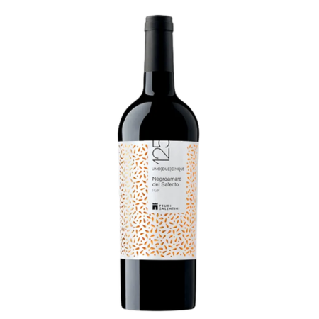 Feudi Salentini 125 Negroamaro Salento sticla vin roșu din struguri Negroamaro, regiunea Puglia, Italia
