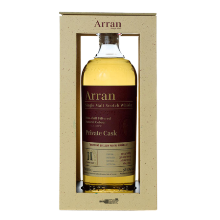 Arran Private Single Cask 11 YO whisky scoțian single malt cask strength, maturat 11 ani, 56.5%