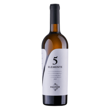 Crama Domnească 5 Elemente Alb, vin alb sec din soiurile Fetească Regală și Albă, cu aromă florală și prospețime echilibrată