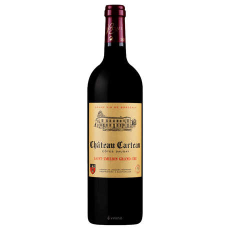 Chateau Carteau S.E Gran Cru 2021, vin roșu din Bordeaux, cu arome de fructe negre și condimente, ideal pentru ocazii speciale