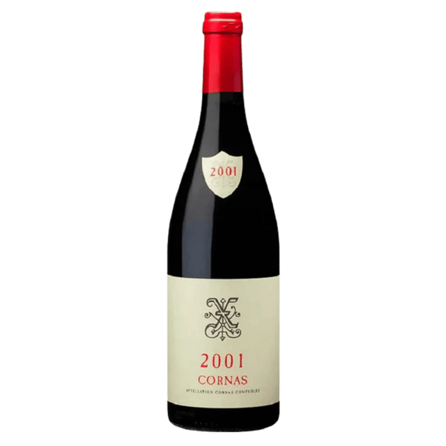 Franta Xavier Châteauneuf-du-Pape Cornas, vin roșu matur din Côtes du Rhône, cu arome complexe de fructe și condimente.