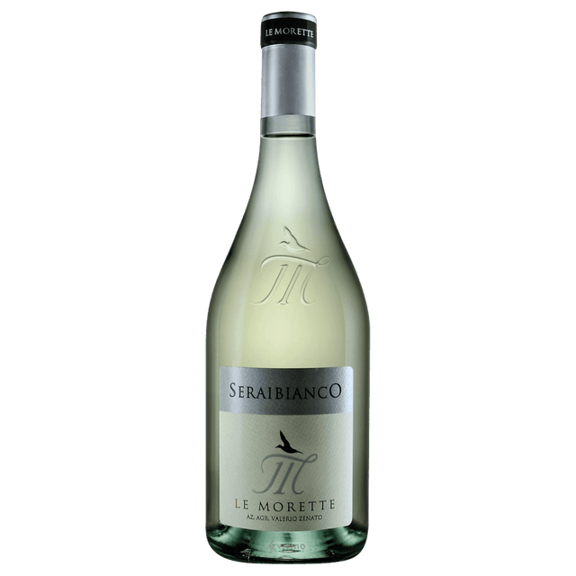 Italia Le Morette Serai Bianco un vin alb sec din Veneto, cu arome de flori și citrice, ideal pentru mese ușoare.