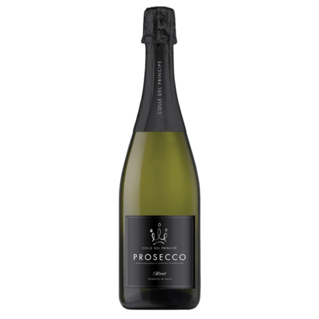 Prosecco Colle Del Principe Brut, vin spumant italian cu arome florale și fructate, ideal pentru celebrări.