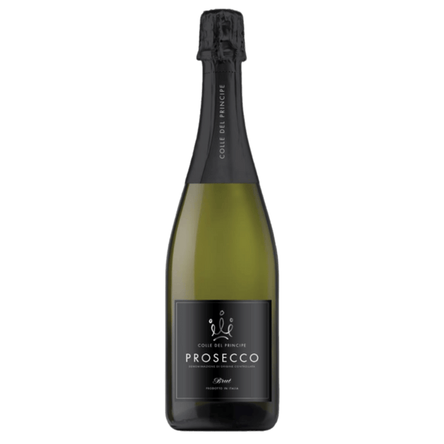 Prosecco Colle Del Principe Brut, vin spumant italian cu arome florale și fructate, ideal pentru celebrări.