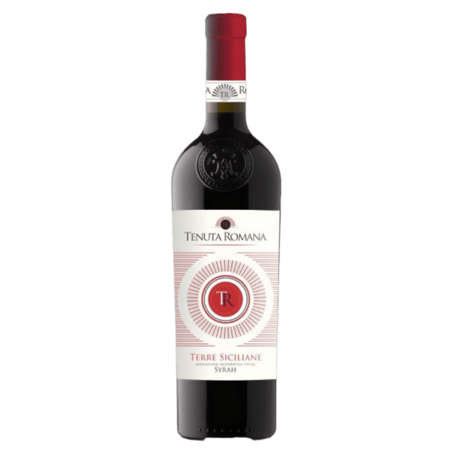 Italia Tenuta Romana Syrah 2021, vin roșu sec din Sicilia cu arome de fructe de pădure și condimente.