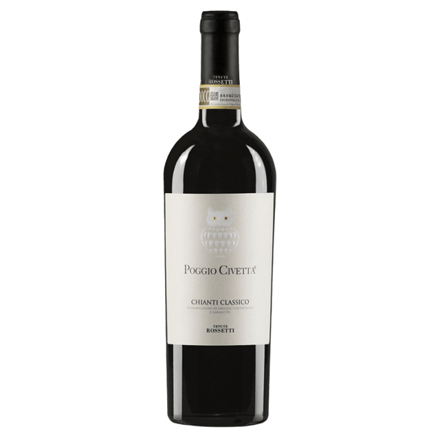 Italia Poggio Civetta Chianti Classico, vin roșu sec din Toscana cu arome fructate și taninuri fine.