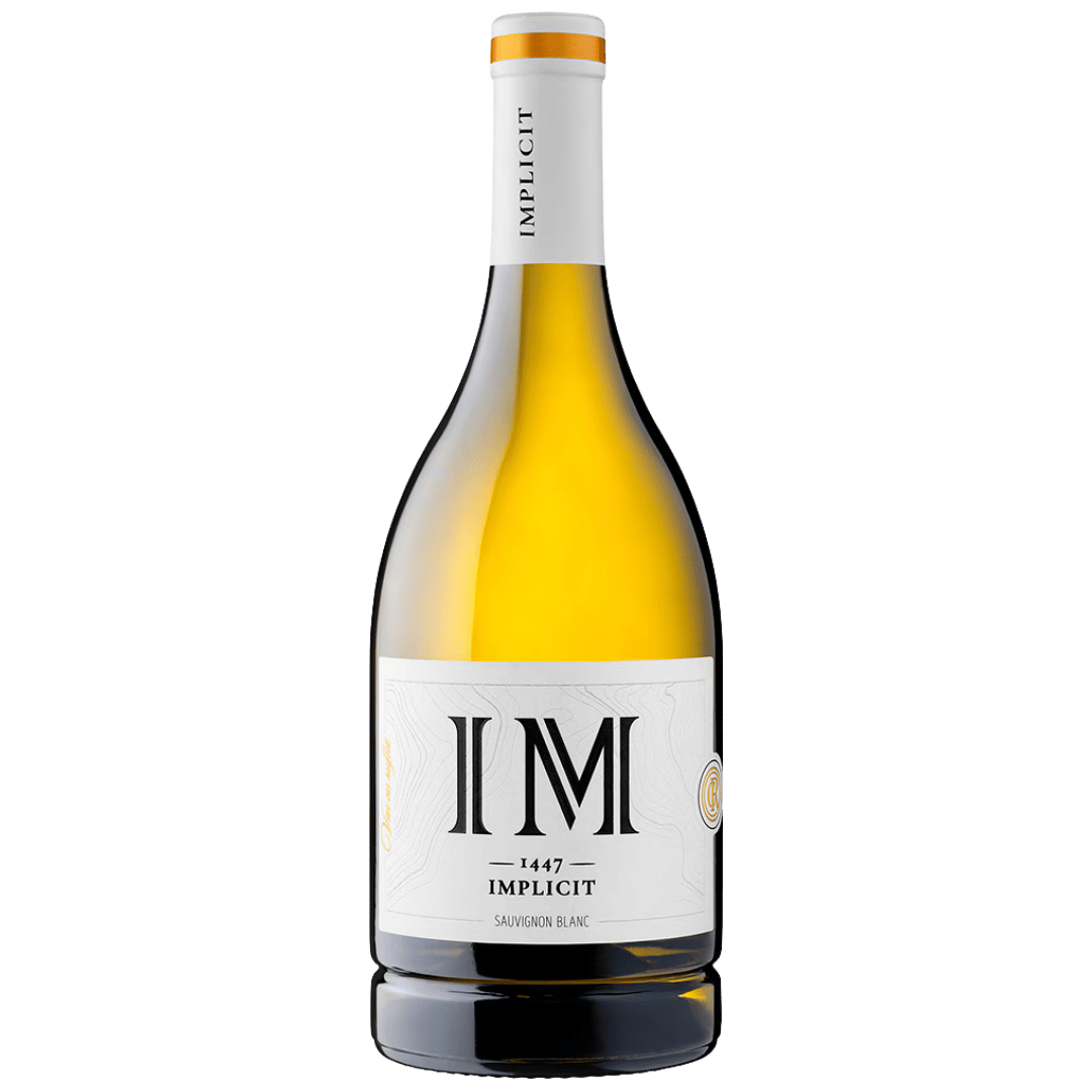 Recas Implicit Sauvignon Blanc 2023, vin alb sec, cu arome de citrice și fructe exotice, perfect pentru preparate de pește și salate.