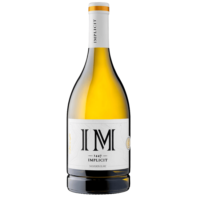 Recas Implicit Sauvignon Blanc 2023, vin alb sec, cu arome de citrice și fructe exotice, perfect pentru preparate de pește și salate.