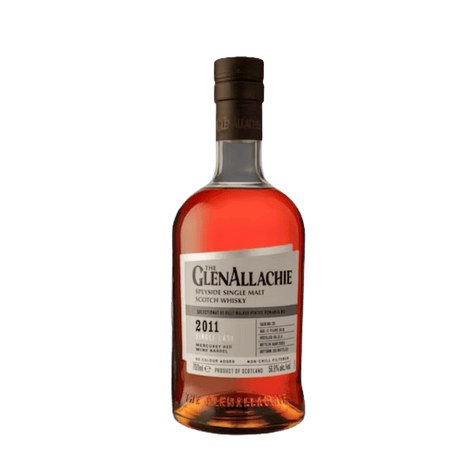 Whisky Glenallachie Mercury Red Wine 13 Ani, single malt scoțian maturat în butoaie de vin roșu, cu arome de fructe roșii și vanilie