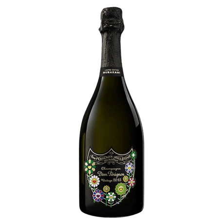 Champagne Dom Perignon Vintage 2015 Murakami, vin spumant franțuzesc de lux cu arome proaspete și efervescență elegantă.