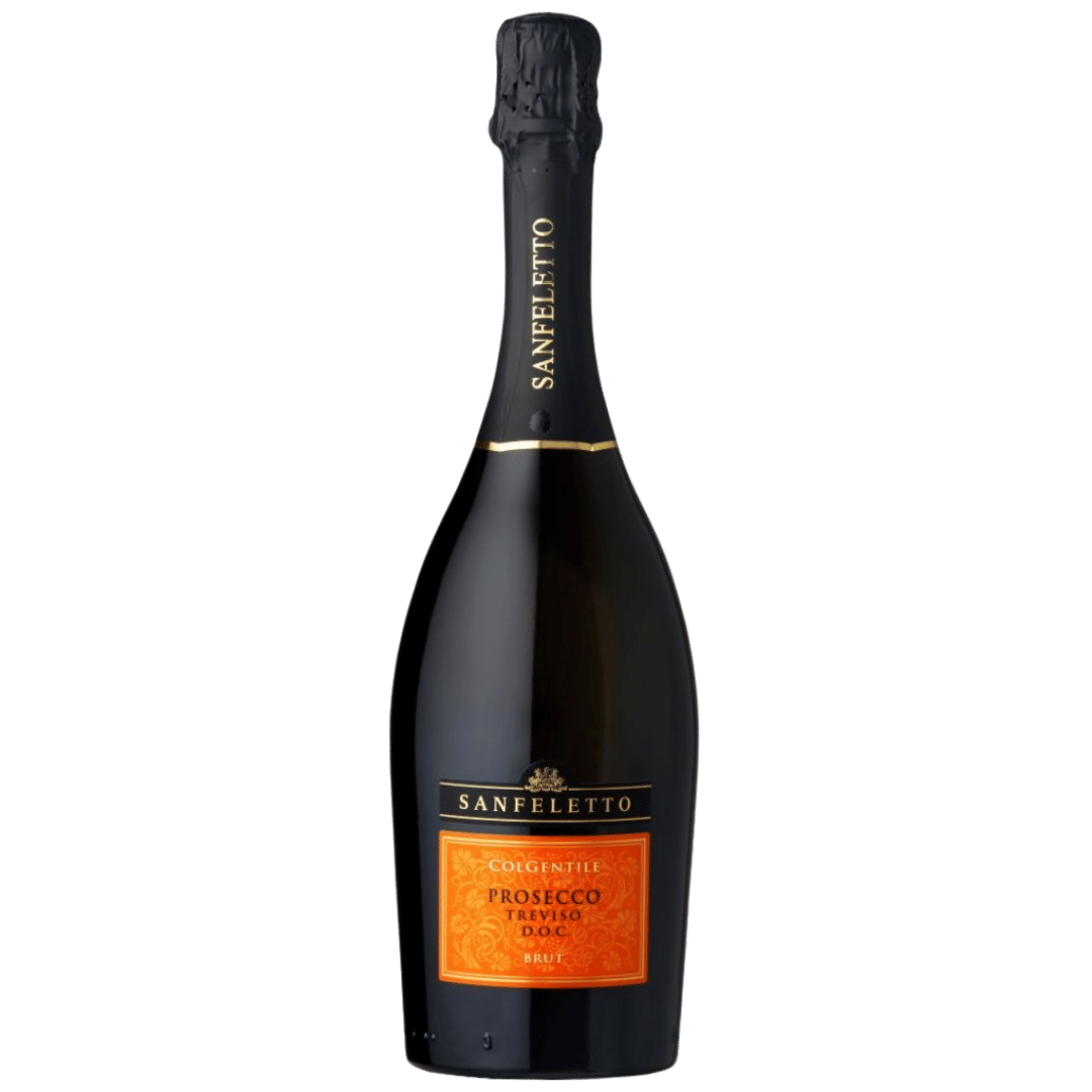 Italy Sanfeletto Prosecco Brut DOC, vin spumant propoziție de 11,5% pentru festive și aperitive.