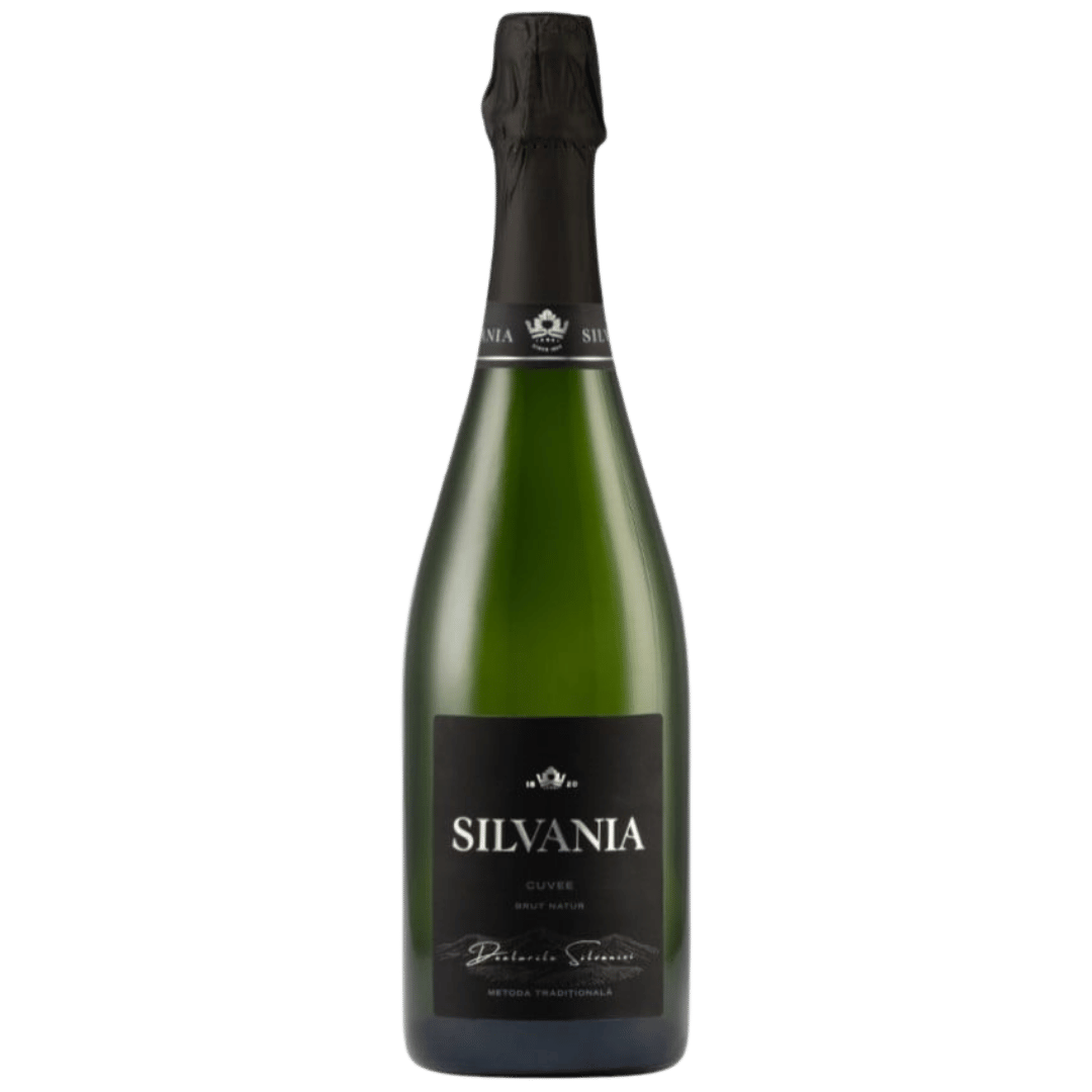 Silvania D.S. Spumant Premium Cuvee Brut, vin spumant românesc cu perlaj fin și arome fructate, ideal pentru aperitive și delicatese marine