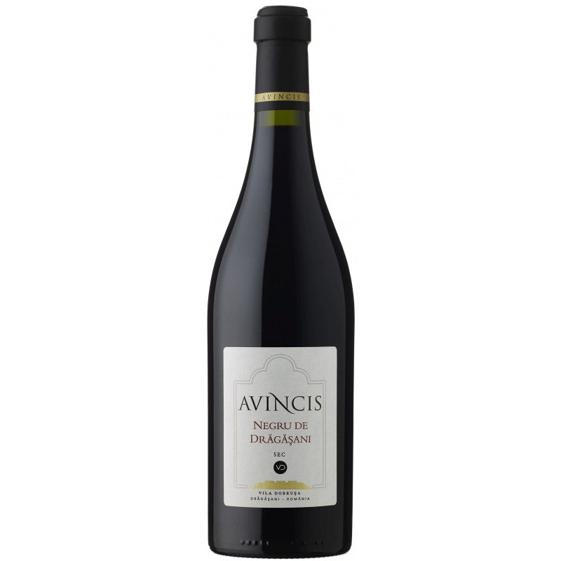 Avincis Negru De Drăgășani 2019, vin roșu sec cu arome de cireșe și taninuri fine din Oltenia