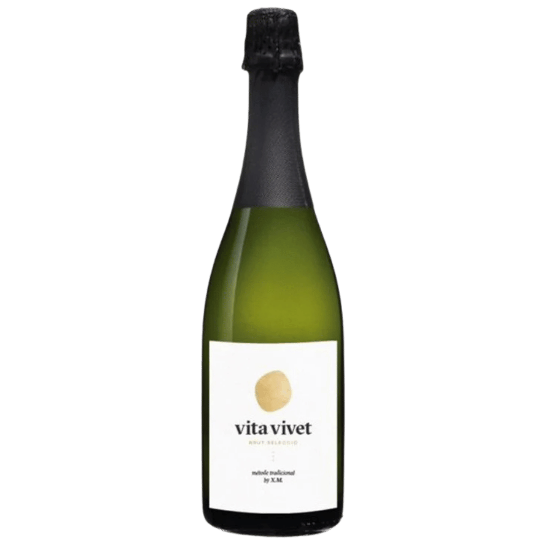 Spania Cava Vita Vivet Seleccio Brut, vin spumant proaspăt din metoda tradițională, cu perlaj fin și note citrice.