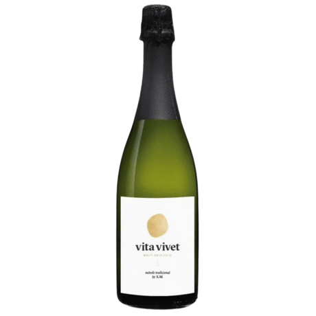 Spania Cava Vita Vivet Seleccio Brut, vin spumant proaspăt din metoda tradițională, cu perlaj fin și note citrice.