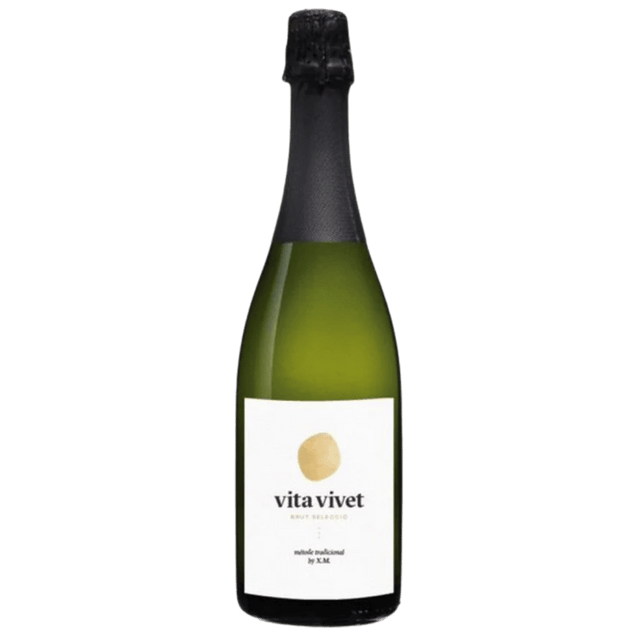 Spania Cava Vita Vivet Seleccio Brut, vin spumant proaspăt din metoda tradițională, cu perlaj fin și note citrice.