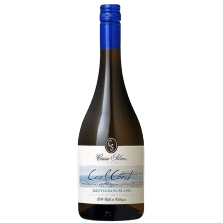 Casa Silva Cool Coast Sauvignon Blanc 2022, vin alb sec din Chile cu arome de citrice și fructe tropicale.