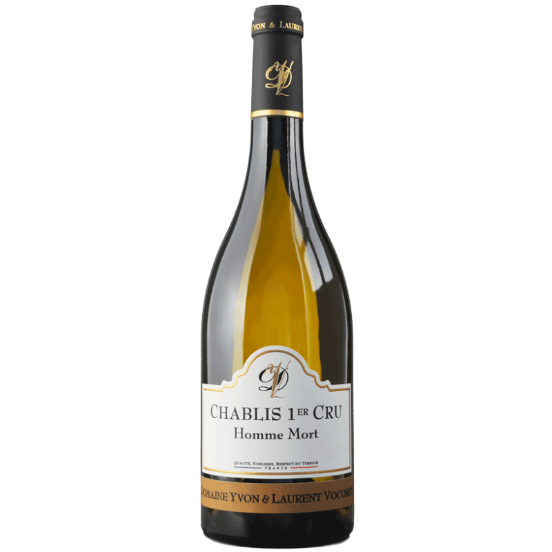 Domaine Yvon et Laurent Vocoret Chablis 1er Cru Homme Mort, vin alb sec din Burgundia cu arome de citrice și minerale fine