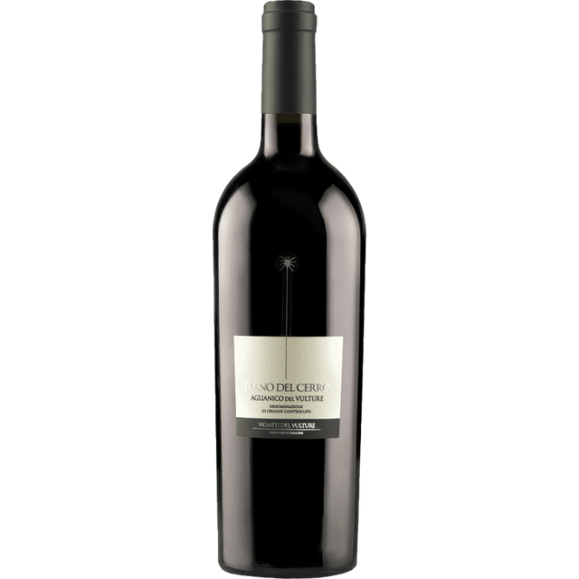 Italia Piano Del Cerro Aglianico Del Vulture, vin roșu sec cu arome intense de fructe și condimente, din regiunea Basilicata din Italia