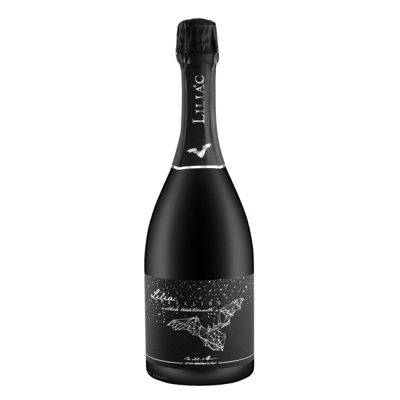 Liliac Private Selection Spumant Brut, vin spumant din Chardonnay și Fetească Albă, cu perlaj fin și arome de citrice.