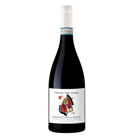Italia Tenuta Tre Gemme Montepulciano d'Abruzzo 2022, vin roșu sec din regiunea Abruzzo, Italia, elaborat din soiul Montepulciano.