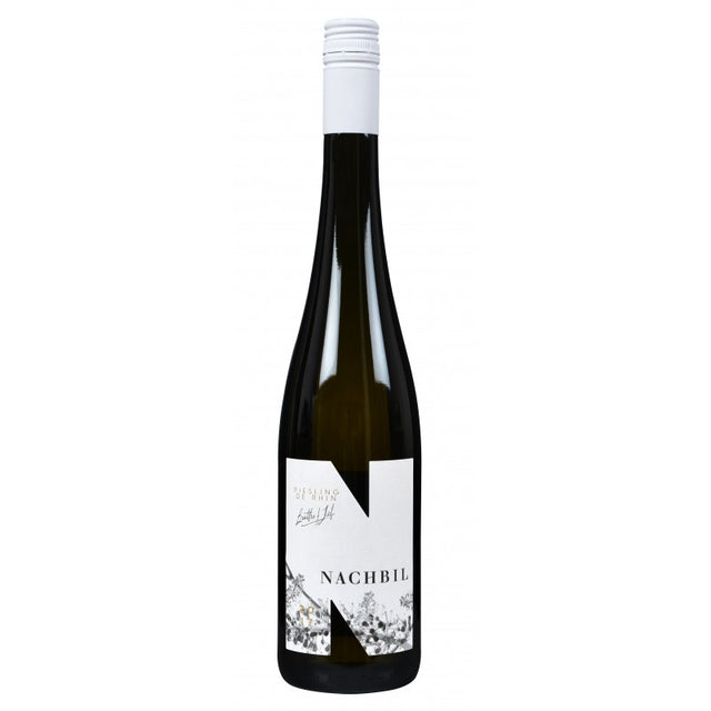 Nachbil Riesling De Rhin, vin alb demisec, cu note de fructe și prospețime ideal pentru preparate marine și salate