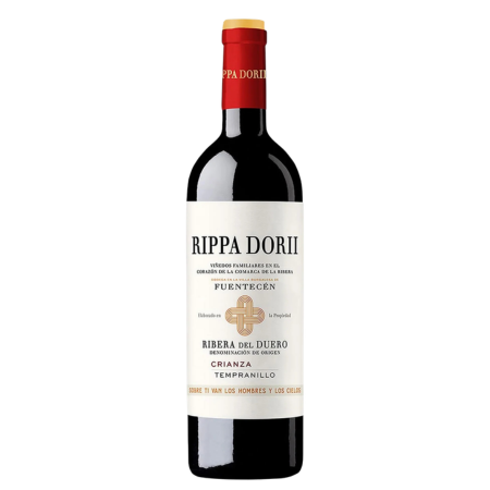 Spania Ontanon Rippa Dorii Crianza, vin roșu sec cu aromă de cireșe, prune și note de vanilie, din regiunea Ribera del Duero