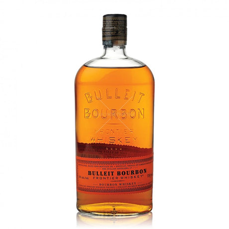 Whiskey Bulleit Bourbon Frontier, whisky american cu arome de vanilie, caramel și condimente, în sticlă de 0,7L