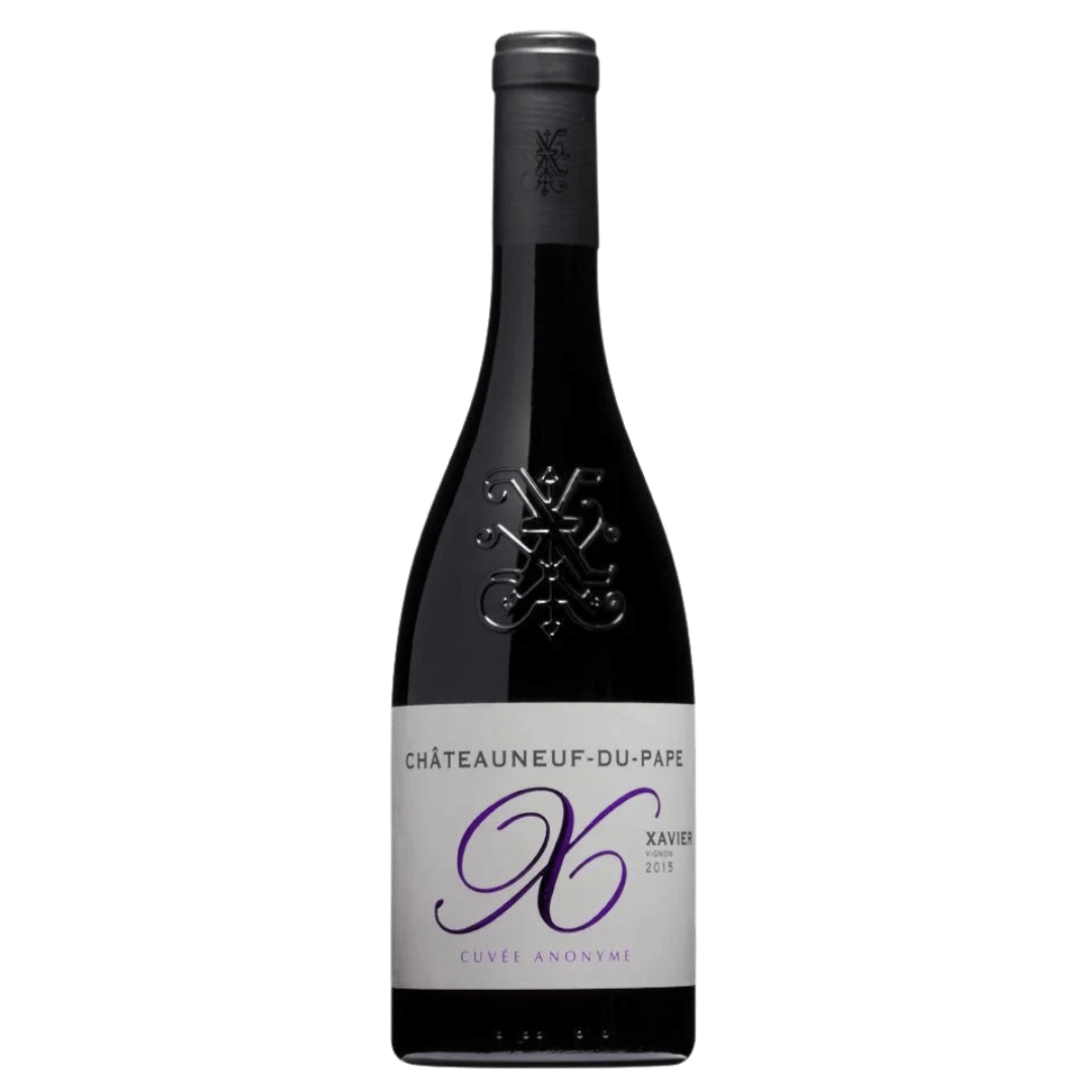 Franta Xavier Vignon Chateauneuf-du-Pape 2019, vin roșu sec din regiunea Côtes du Rhône, cu arome intense de fructe și condimente.